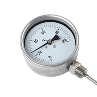 Termometer Bimetal Ganda Tahan Ledakan Kontak Listrik Transmisi Jarak Jauh Penunjuk Aksial Radial IP55 Baja Tahan Karat