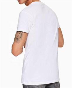 Camisetas Blancas de Cuello en V para Hombre, Personalizadas, 100% <span class=keywords><strong>Algodón</strong></span>, <span class=keywords><strong>Precio</strong></span> Bajo, Venta al Por Mayor - Product Image 2