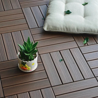 Revêtement de sol extérieur en bois 3D pour piscine d'arrière-cour WPC DIY Interlocking Decking Tile