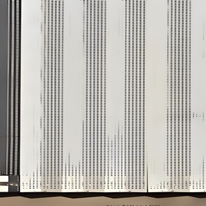 Façade murale ventilée en métal perforé carré pour revêtement extérieur de bâtiment - Product Image 1