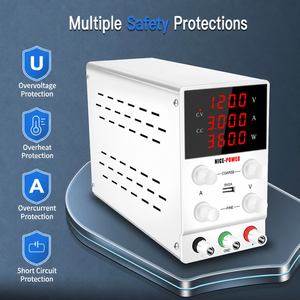 Chargeur de batterie haute efficacité WPS3010B 30V 10A à sortie unique 300W, entrée 110V/230V, pour usage industriel et charge - Product Image 1