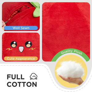 Peluche Tomate Mignonne en Gros avec 4 Petites Tomates, Coussin Doux en Coton PP Rembourré en Forme de Fruit pour Enfants et Bébés - Product Image 3