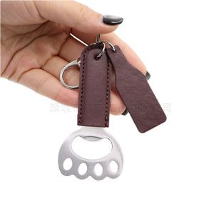 HR Wholesale PU Leather Paw Shaped Bottle Openers Cute Stainless Steel Cat Paw Fridge Corkscrew Personalized <b>Beer</b> Lover Gift - Product Image 3