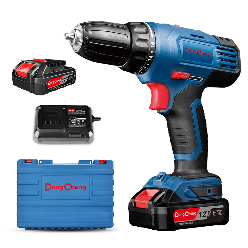 Rechargeable Drill Dong Cheng 30N.m Rechargeable Industrial Power Tools Electric Cordless Drill