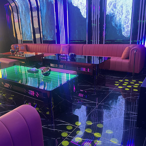 Canapé de cabine de karaoké, salle privée, salon, bar, table basse, boîte de nuit, salle de musique, bar en forme de U, coin karaoké, famille - Product Image 3