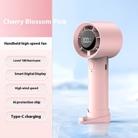 Ventilador de Aire Portátil USB de Alta Velocidad CITICITY, Mini Ventilador de Escritorio con Pantalla Digital, Motor sin Escobillas de Plástico, en Inglés, Gran Venta