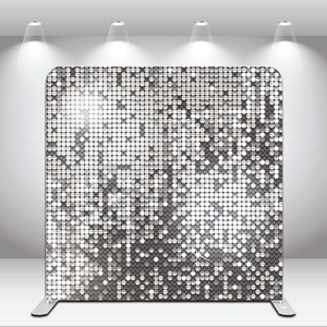 Tessuto personalizzato con stampa in tessuto 7.6x 7.6ft tessuto da esposizione tessuto di tensione da parete pop up per visualizzare lo sfondo del design della festa di nozze - Product Image 2
