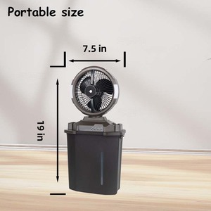 <span class=keywords><strong>Ventilateur</strong></span> de brumisation <span class=keywords><strong>portable</strong></span> mini 6 pouces en ABS, rechargeable, avec réservoir d'eau, oscillant, refroidissement rapide pour la maison - Product Image 1