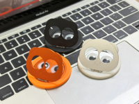Support de téléphone magnétique personnalisé Kawaii Panda avec anneau, yeux mobiles réglables, béquille en alliage d'aluminium pour cadeau en gros