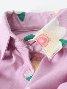 Pijama de algodón de otoño para mujer, conjunto de pijama de dos piezas, de manga larga, para dormir - Product Image 3