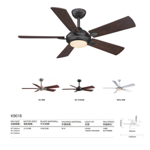 Mejor venta al por mayor sala de estar negro/blanco pulgadas aspas de madera moderno ventilador de techo con luz - Product Image 3