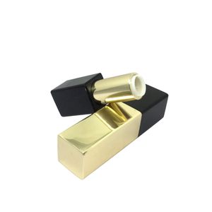 Hộp son vuông sang trọng màu đen và vàng, kiểu dáng thanh lịch, có thể nạp lại, vỏ son trống, bao bì son cao cấp, in logo tùy chỉnh - Product Image 4