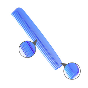 Elegante Peine para el Cabello, Grande, de Plástico, para Uso en Salón, Azul, Marrón, Gris, Apariencia Moderna - Product Image 3