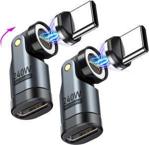 Từ Kết Nối 180 Độ Uốn 3 Lời Khuyên Loại C Để C 240W Pd3.1 Nhanh Chóng Sạc Máy Tính Xách Tay & Điện Thoại Di Động Sạc Adapter - Product Image 1