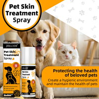 Jellico Promotion Exceptionnelle : Spray Apaisant 60ml Formule Avancée pour l'Inflammation Cutanée des Animaux, Parfum Rosée, Extrait Végétal pour Chiens et Chats (Points Chauds)