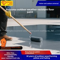 Protection solaire imperméable revêtement de sol époxy anti-dérapant peinture polyurée pour sols en ciment extérieur brosse résistante à l'usure