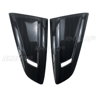 6 pièces 2015-2022 pour Ford Mustang voiture vitres arrière persienne garniture obturateur couverture évent Scoop décoration fibre de carbone Style noir brillant