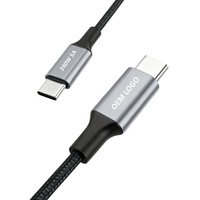 Câble USB-C vers USB-C Longueur personnalisée 240W 5A Câble de type C Charge rapide 1m 2m 3m Câble de chargeur de données tressé en nylon Câble USBC Type-C
