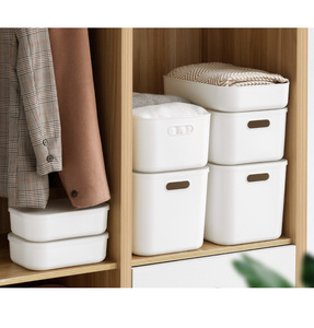 2021 New Design Household Clothes Storage Bins Underwear Toy Storage Plastic Clothing Organizer Large Storage Boxes