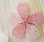 Papier gaufrier comestible fleurs Sakura rose fleurs de cerisier papier de riz pour la décoration de gâteau d'anniversaire de fête