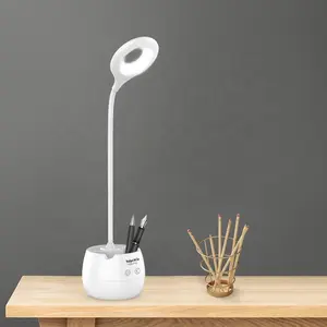 Portable Children Table LED Lamp Bed Side Desk Lamp With Night Light Pen and Phone Holder USB Charging