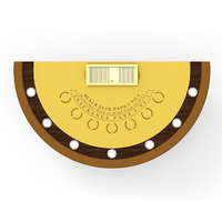 Table de Blackjack Pliante Demi-Ronde YH Petite Table de Jeu de Cartes Blackjack Tafel Table de Poker Pliante