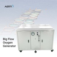 Concentrateur d'oxygène commercial AERTI avec écran LCD et sécheur d'air en option, 40 L/min, pour l'élevage de poissons