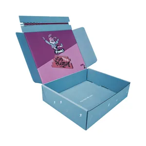 Caixa de papelão ondulado Kraft biodegradável dobrável para presente de luxo com logotipo, caixa de papelão para embalagem de presente ecológica