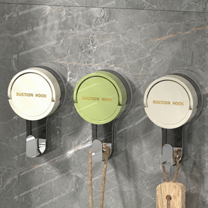 Wholesale Suction Cup <b>Hook</b> Strong Vacuum No Punching Adhesive <b>Towel</b> Rack Kitchen Bathroom Wall Marks Movable - Product Image 1