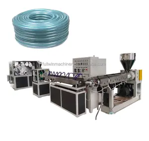 Linha de produção de tubos de jardim revestidos de fibra de pvc para irrigação de água de plástico que faz a máquina