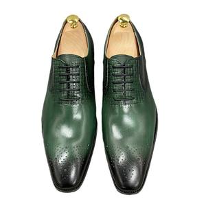 รองเท้าหนังคุณภาพสูงเย็บสีดำ-การออกแบบแฟชั่นแบรนด์ใหม่สำหรับรองเท้าผู้ชายระดับพรีเมียม - Product Image 6