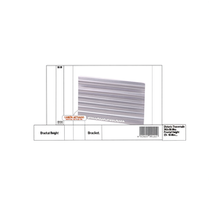 แผ่นกั้นแบบแบ่งครึ่ง 302x50 มม. ความสูงด้านหน้า 75 มม. พร้อมขายึด EH 18 - Product Image 3