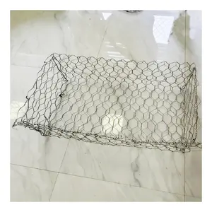 Panier en pierre à mailles hexagonales revêtues de Galfan, Cage étanche à prix compétitif pour la Protection contre les pentes