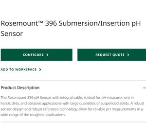 Nuevo Sensor de PH/ORP Rosemount 389 396PVP 396RVP 396P, Sumergible e Inserción para Agua y Líquidos, Personalizable OEM - Product Image 4