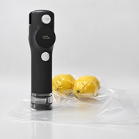 Machine de mise sous vide portable en plastique pour usage domestique et extérieur, mini-scelleuse de sacs à piles, sacs sous vide réutilisables, fonctionnement automatique