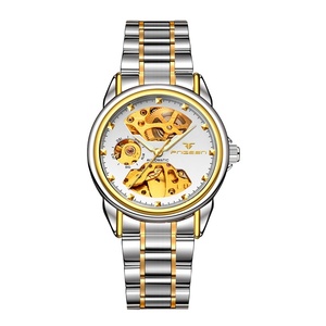 Dessio Men's Luxury <b>Skeleton</b> <b>Automatic</b> Mechanical <b>Watch</b> with Original Movement Custom Logo Wrist Replacement Parts - Product Image 5