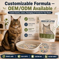 Nouvelle litière pour chat en bentonite 2026 OEM ODM, à base de tofu végétal, agglomérante en 3 secondes, anti-odeur, hydrosoluble, faible teneur en poussière