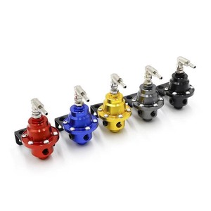 Regulador de Presión de Combustible Ajustable Tipo S con Manómetro de Aluminio Azul para Modificación de Automóviles - Product Image 5