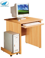 Precio barato estilo clásico OEM & ODM Escritorio de oficina comercial tablero ignífugo mesa de estudio con ruedas escritorio de la computadora