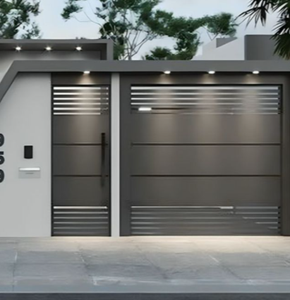 Porta Sezionale Automatica in Acciaio Isolato Stile Moderno Classico Prima per <span class=keywords><strong>Garage</strong></span> Esterno per Ville con Tetto Rialzato - Product Image 4