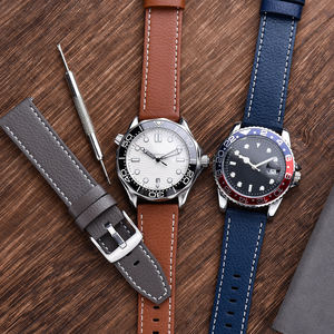 JUELONG <span class=keywords><strong>Bracelet</strong></span> de montre en <span class=keywords><strong>cuir</strong></span> de vachette motif Epsom <span class=keywords><strong>Bracelet</strong></span> de montre en <span class=keywords><strong>cuir</strong></span> à dégagement rapide pour montres 20mm 22mm - Product Image 5