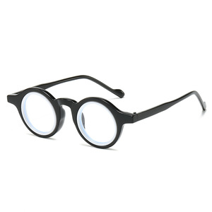 Mode ins 2025 tendance ronde anti lumière bleue lunettes femmes hommes personnalisé propre logo classique rétro petites montures <span class=keywords><strong>de</strong></span> lunettes - Product Image 3