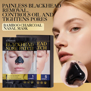 KORMESIC Marque Privée 6g x 5 Patchs Nasaux au Charbon de Bambou à Déchirer, 5 Bandes Anti-Points Noirs, Resserre les Pores, Peaux Grasses - Product Image 1