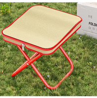 Chaise de camping pliable portable pour extérieur, jardin, plage, pêche, avec mini rangement