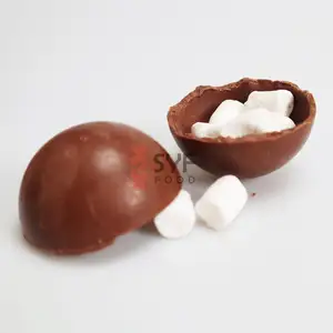 Chocolate bomb filled with delicious mini marshmallow