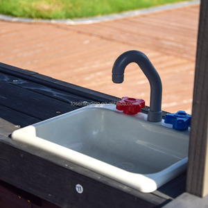 Maison de jeu en cèdre moderne pour enfants de 2 à 10 ans, style campagnard, pour jeux de maison de poupée, en bois, adaptée à l'âge - Product Image 3