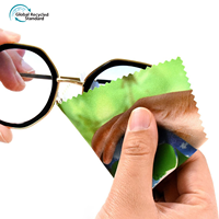Eastsunshine Promotion Exceptionnelle – Chiffonnette pour Lunettes en RPET à Impression Numérique Personnalisable avec Logo, Microfibre Recyclée de Haute Qualité