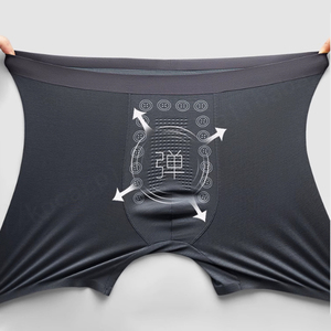 Logo personnalisé mi-hauteur antibactérien respirant modal longs boxeurs de marque pour hommes slip sous-vêtements boxer pour hommes vente en gros - Product Image 4