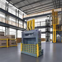 Presse à balles hydraulique verticale pour papier, carton, canettes et plastique