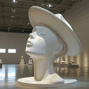 Escultura <span class=keywords><strong>de</strong></span> perro <span class=keywords><strong>de</strong></span> dibujos animados naranja gigante moderna con diseño <span class=keywords><strong>de</strong></span> pata blanca y cara sonriente <span class=keywords><strong>de</strong></span> ojos grandes para ferias comerciales y espacios minoristas - Product Image 4